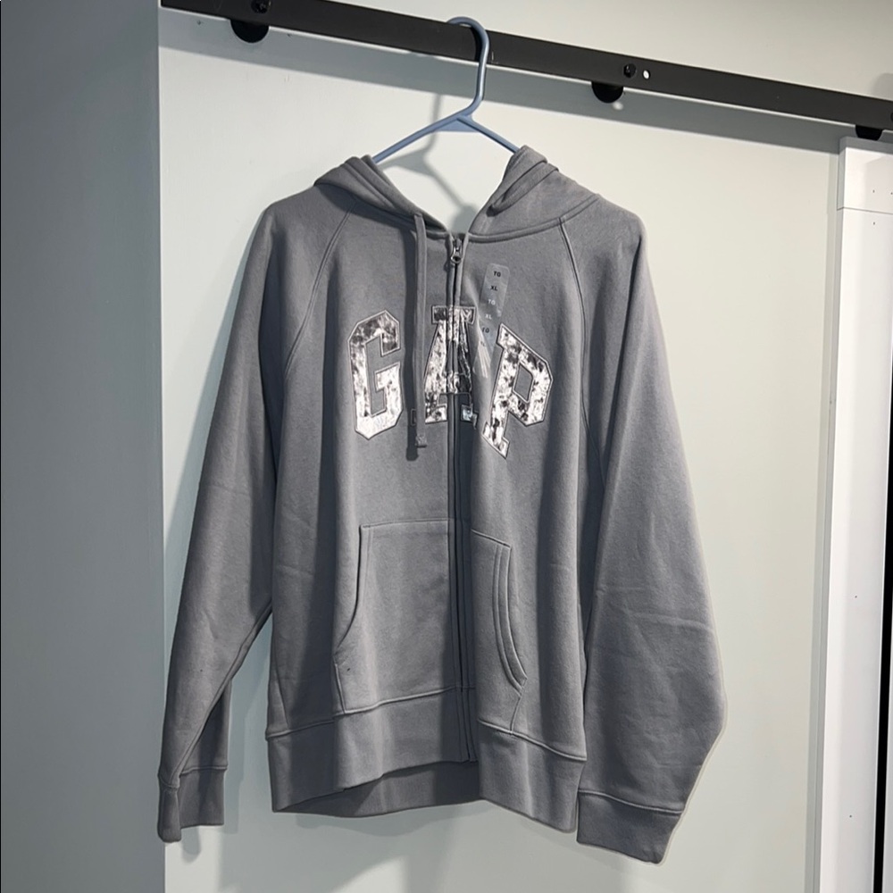 GAP Gray Zip-Up Hoodie
